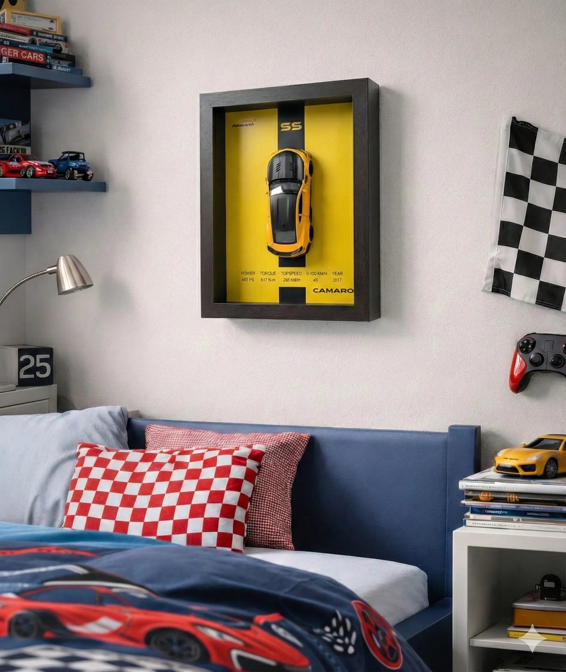 Tableau 3D Supersportive camaro - Décoration murale Nitro Zone