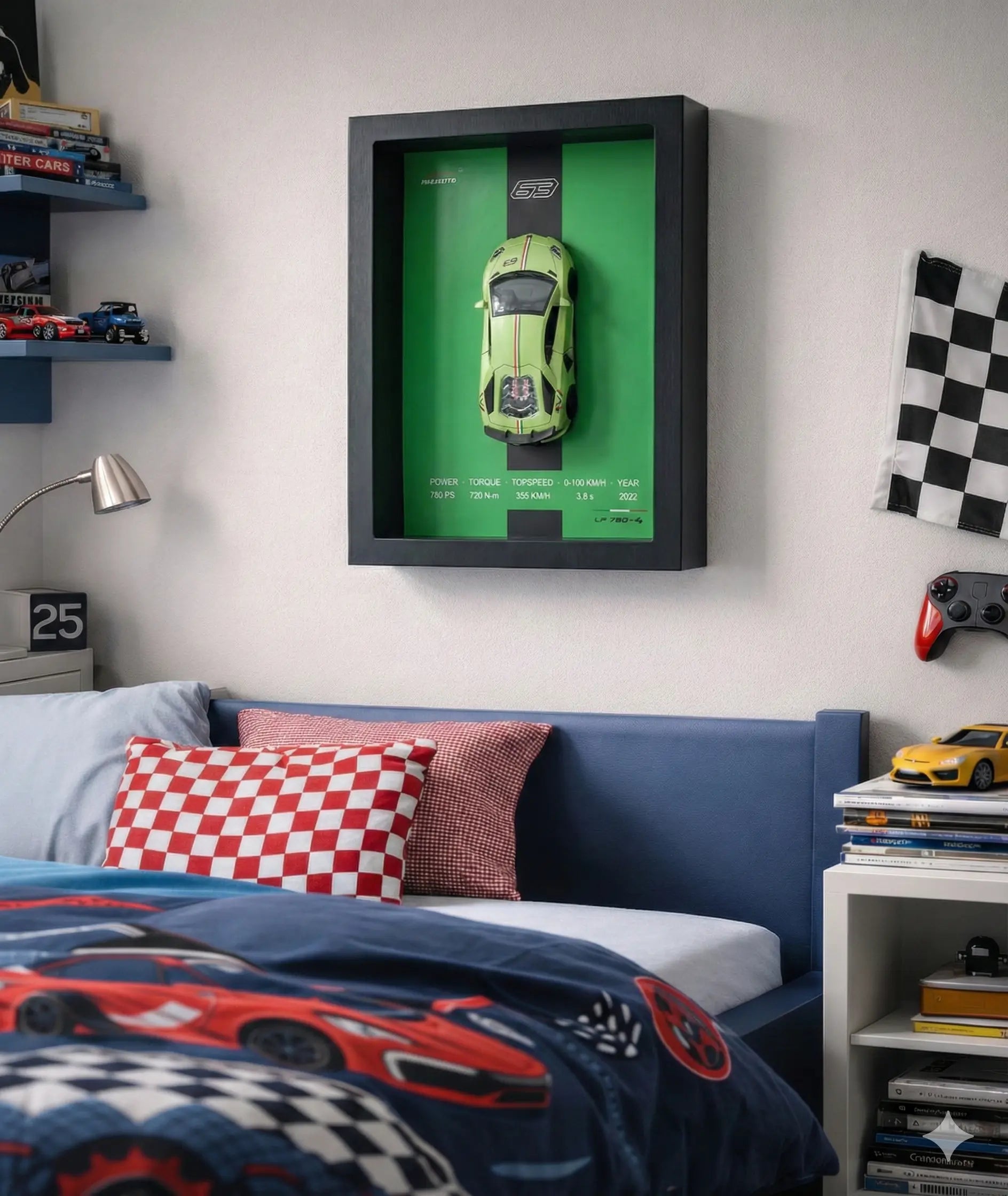 Tableau 3D Supersportive LP780 - Décoration murale Nitro Zone