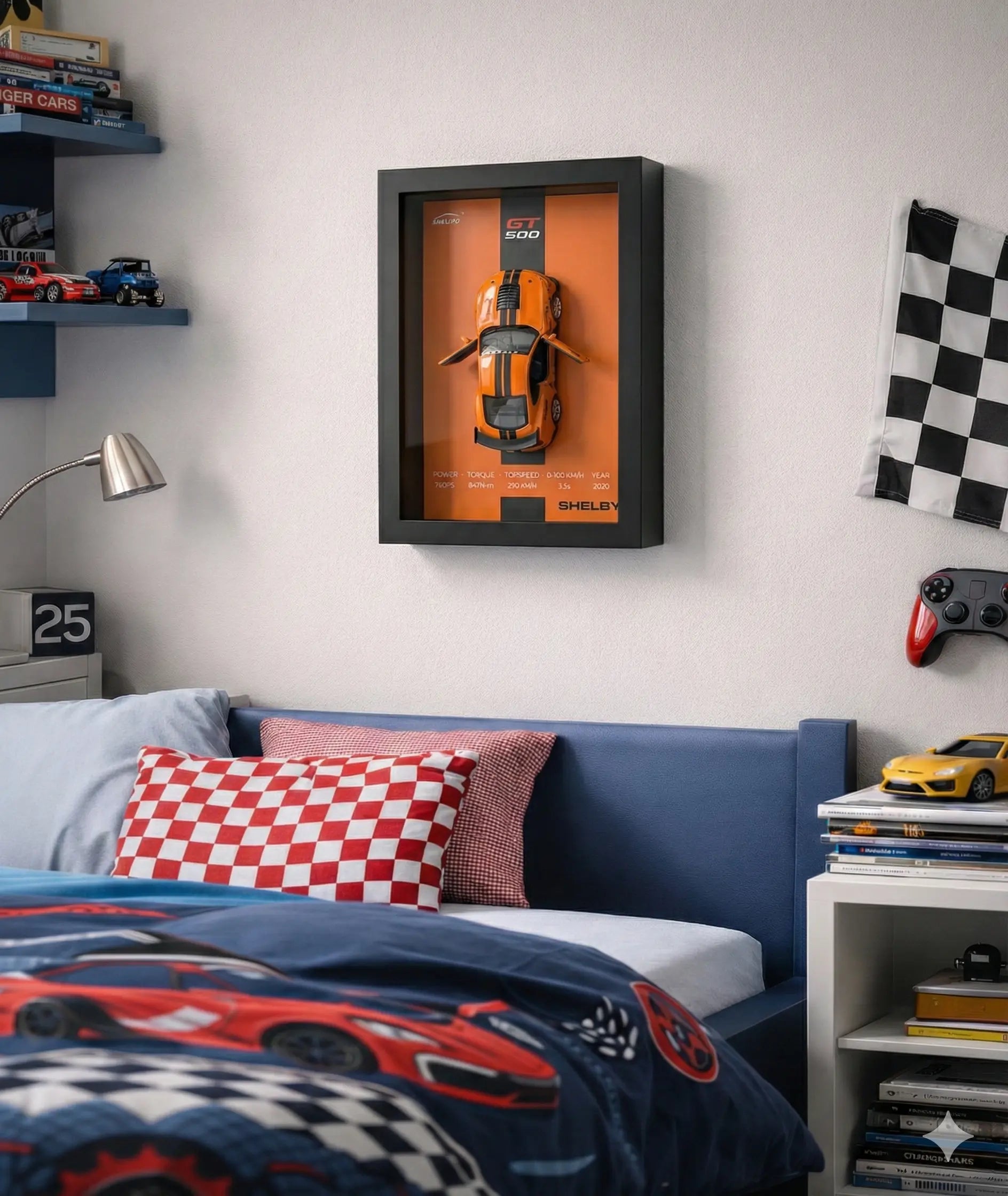 Tableau 3D Supersportive GT500 - Décoration murale Nitro Zone