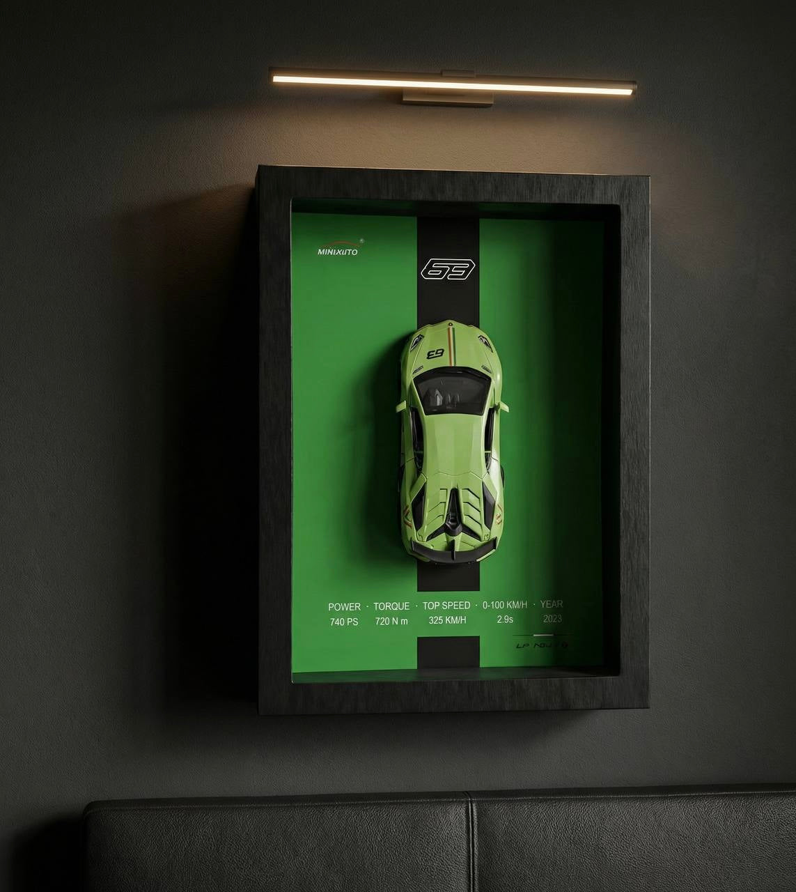 Tableau 3D Supersportive LP780 - Décoration murale Nitro Zone